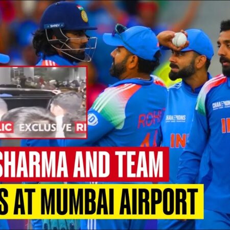 Rohit Sharma Arrives in Mumbai Following Champions Trophy Triumph